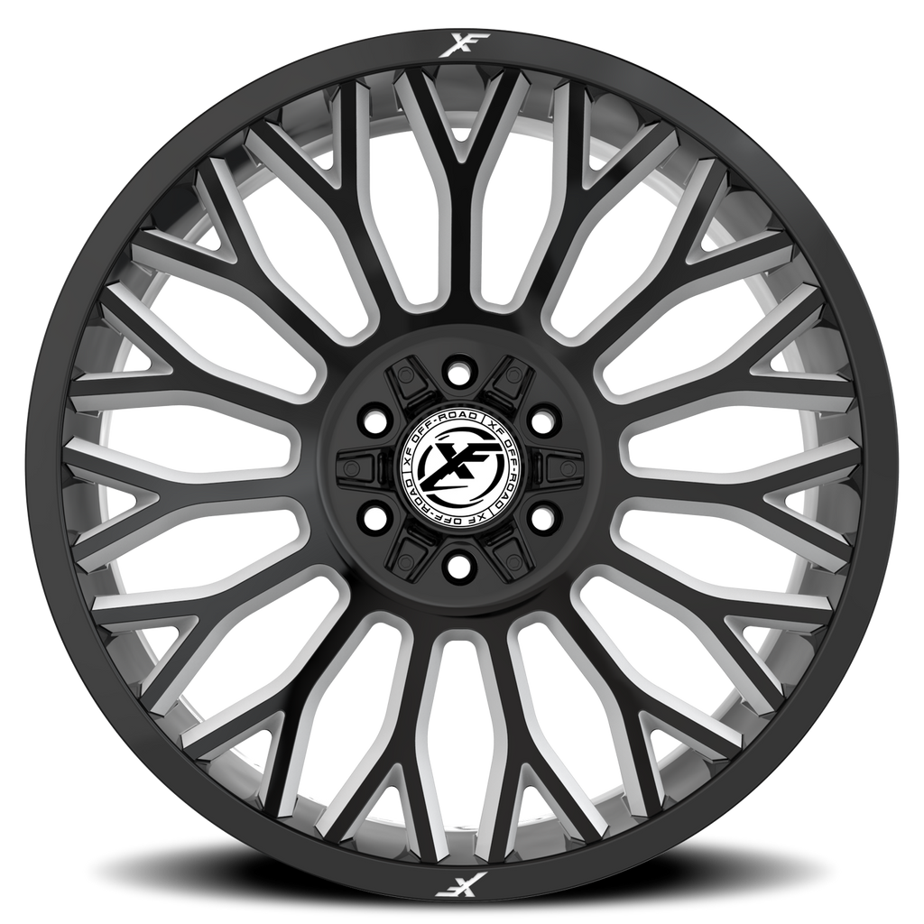 XF OFF-ROAD XF-237 26X12 -44 6X135/6X139.7 GLOSS BLACK & MILLED