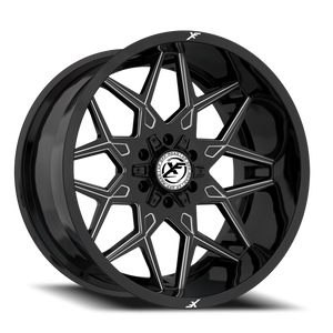 XF OFF-ROAD XF-238 20X10 -24 5X127/5X139.7 GLOSS BLACK & MILLED