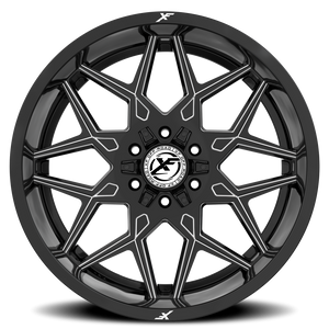 XF OFF-ROAD XF-238 20X9 0 5X127/5X139.7 GLOSS BLACK & MILLED