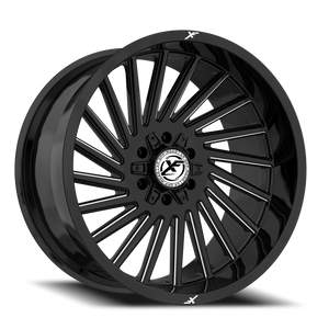 XF OFF-ROAD XF-239 20X10 -24 6X135/6X139.7 GLOSS BLACK & MILLED