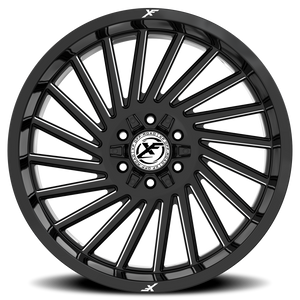 XF OFF-ROAD XF-239 22X12 -44 8X165.1/8X170 GLOSS BLACK & MILLED