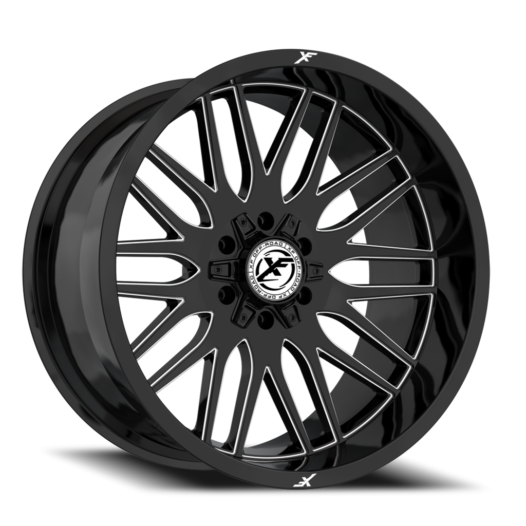 XF OFF-ROAD XF-240 17X9 0 6X135/6X139.7 GLOSS BLACK & MILLED