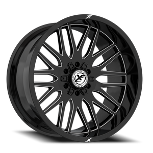 XF OFF-ROAD XF-240 17X9 0 6X135/6X139.7 GLOSS BLACK & MILLED