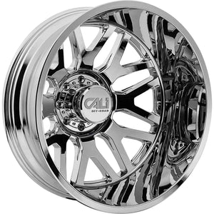 CALI OFF-ROAD-OFFROAD INVADER DUALLY 9115D CHROME 24X8.25 8-210 -232MM 154.2MM