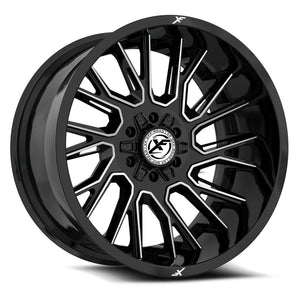 XF OFF-ROAD XF-230 20X10 -12 8X165.1/8X180 GLOSS BLACK & MACHINED