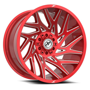 XF OFF-ROAD XF-229 22X10 -24 6X135/6X139.7 ANODIZED RED & MILLED