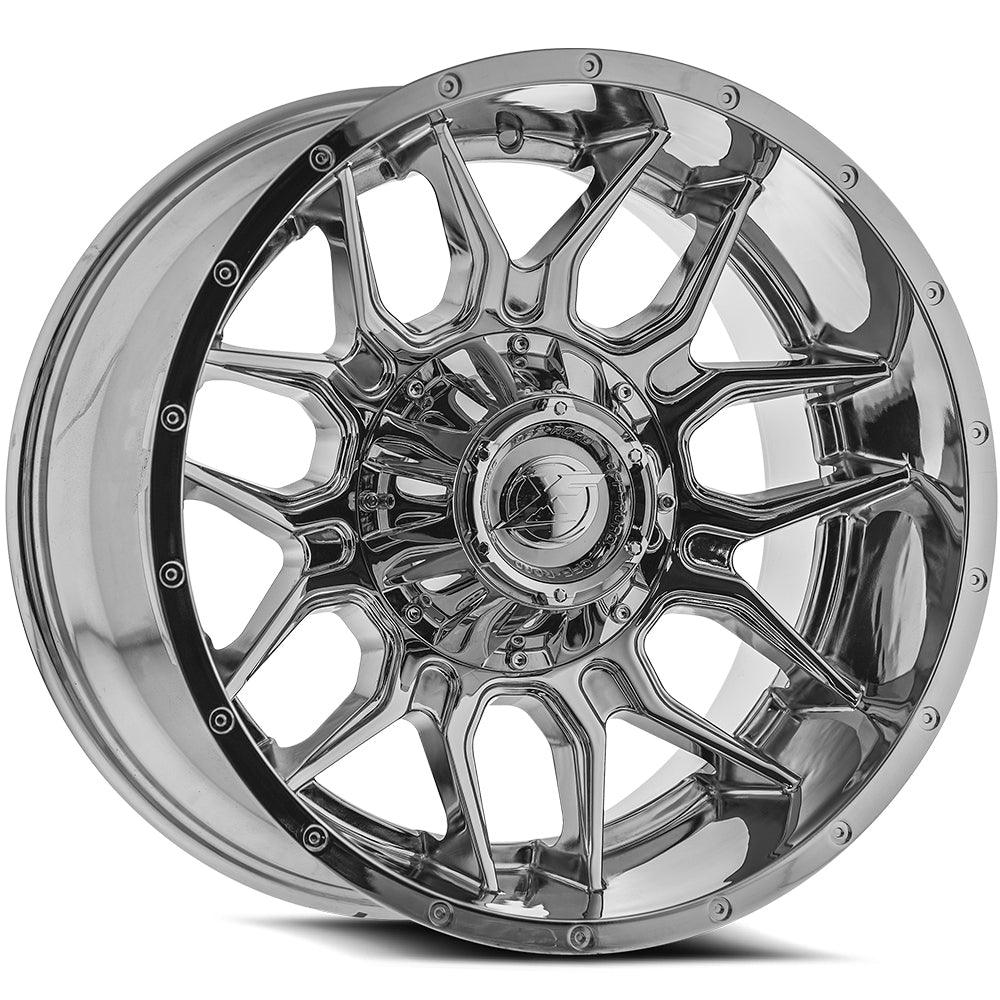 XF OFF-ROAD XF-222 24X14 -76 5X127/5X139.7 CHROME