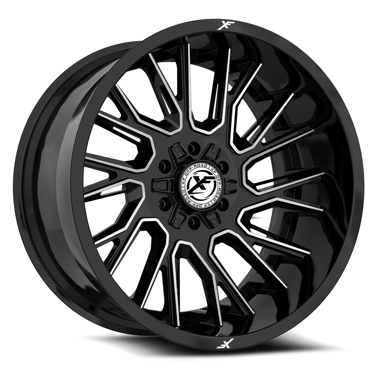 XF OFF-ROAD XF-230 20X9 0 6X135/6X139.7 GLOSS BLACK & MACHINED