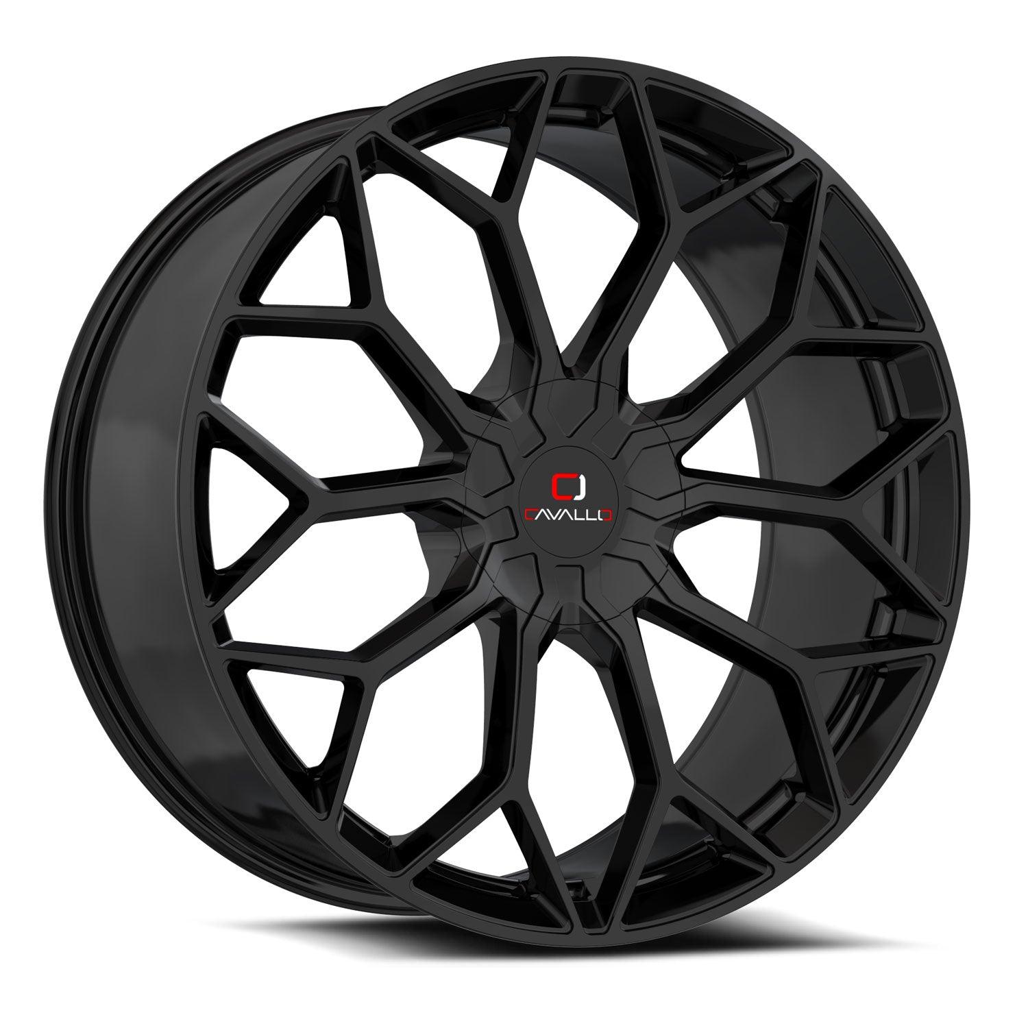 CAVALLO CLV-44 18X8 35 5X100/5X114.3 GLOSS BLACK
