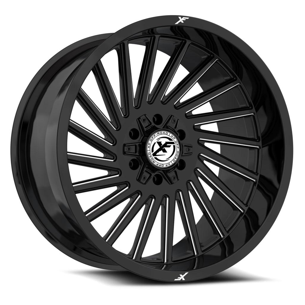 XF OFF-ROAD XF-239 20X9 12 8X165.1/8X180 GLOSS BLACK & MILLED