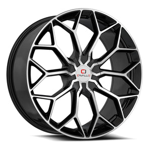 CAVALLO CLV-44 18X8 35 5X114.3/5X120 GLOSS BLACK & MACHINED