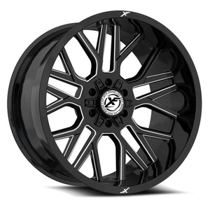 XF OFF-ROAD XF-235 20X10 -12 BLANK 8X GLOSS BLACK & MILLED