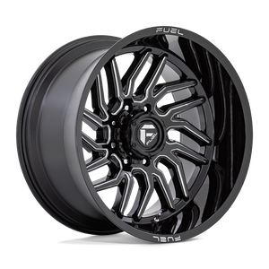 Fuel 1PC D807 HURRICANE 22X12 -44 6X135 GLOSS BLACK MILLED