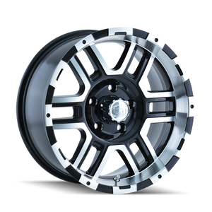 ION 179 16X8 10 5x127 BLACK/MACHINED