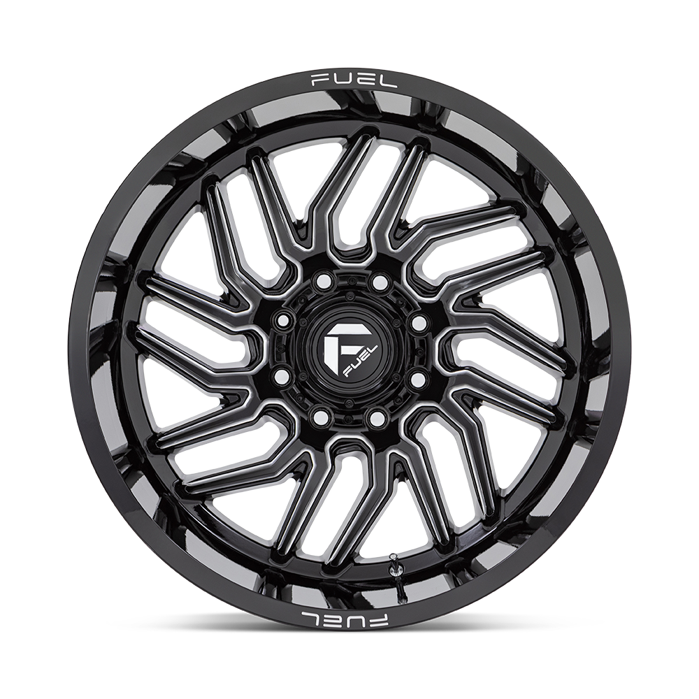 Fuel 1PC D807 HURRICANE 22X12 -44 6X135 GLOSS BLACK MILLED