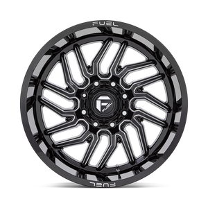 Fuel 1PC D807 HURRICANE 22X12 -44 6X135 GLOSS BLACK MILLED