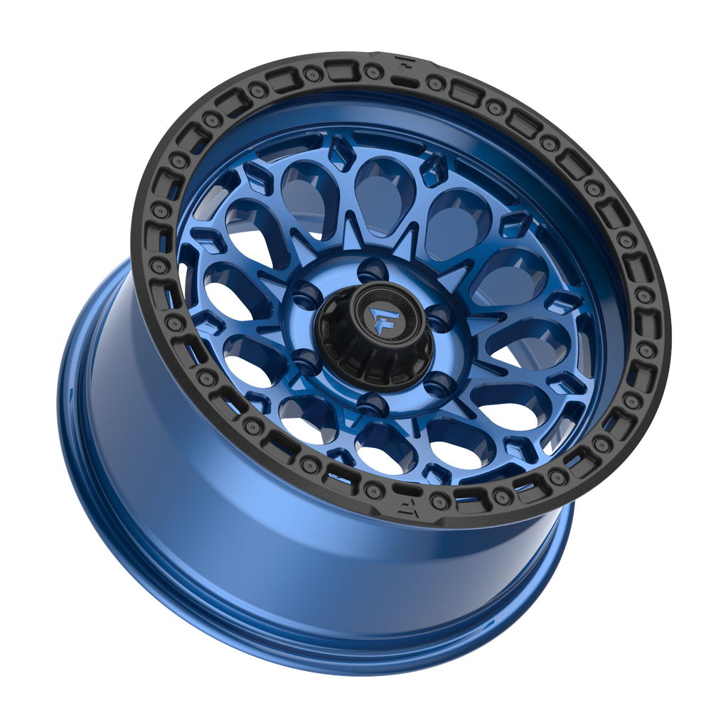 FITTIPALDI OFFROAD FT101BLB 17X9, PCD 6X135, ET -12, CB 87.1-GLOSS  BLUE WITH SATIN BLACK RING