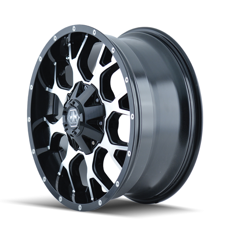 Mayhem 8015 Warrior 20x9 0 6x135/6x139.7(6x5.5) Black and Machined