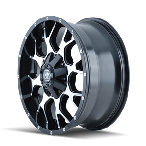 Mayhem 8015 Warrior 20x9 0 6x135/6x139.7(6x5.5) Black and Machined