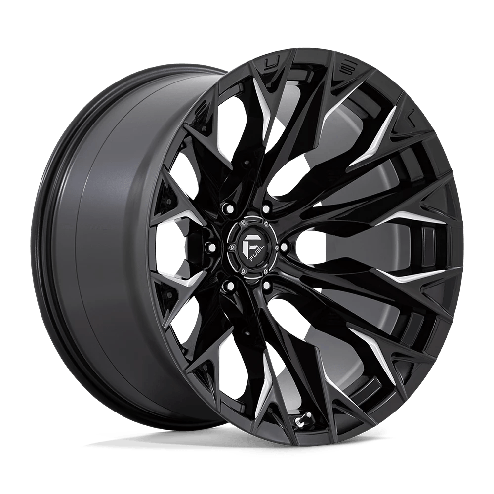 Fuel 1PC D803 FLAME 22X12 -44 6X135 GLOSS BLACK MILLED