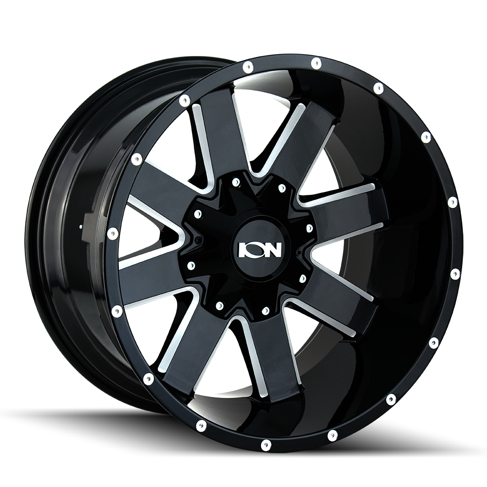 ION 141 17X9 18 5x127/5x139.7 GLOSS BLACK MILLED