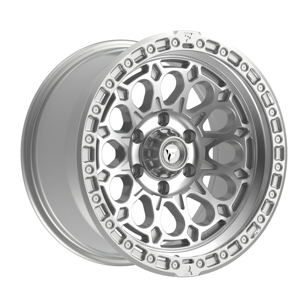 FITTIPALDI OFFROAD FT101MS 17X9, PCD 6X135, ET -12, CB 87.1-GLOSS SILVER  WITH MACHINED FACE AND UNDERCUT