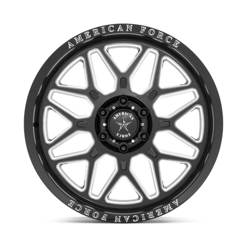 American Force Cast AC001 RUSH 22X10 -18 6X139.7 GLOSS BLACK MILLED