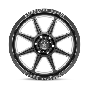 American Force Cast AC002 TRAIL 22X10 -18 6X139.7 GLOSS BLACK MILLED