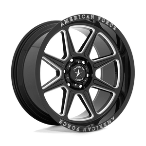 American Force Cast AC002 TRAIL 22X10 -18 6X139.7 GLOSS BLACK MILLED