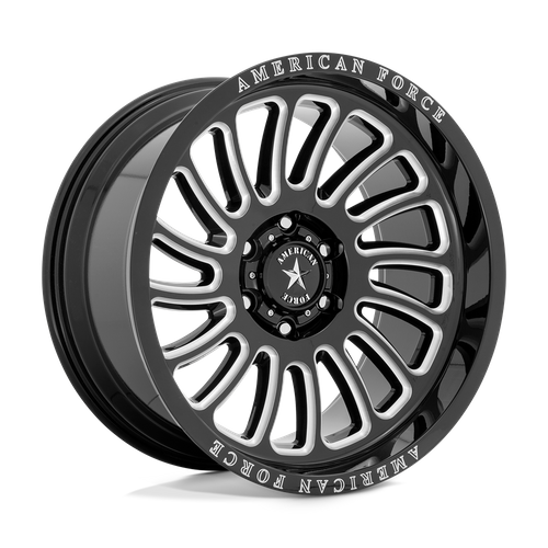 American Force Cast AC004 VULCAN 22X10 -18 6X139.7 GLOSS BLACK MILLED