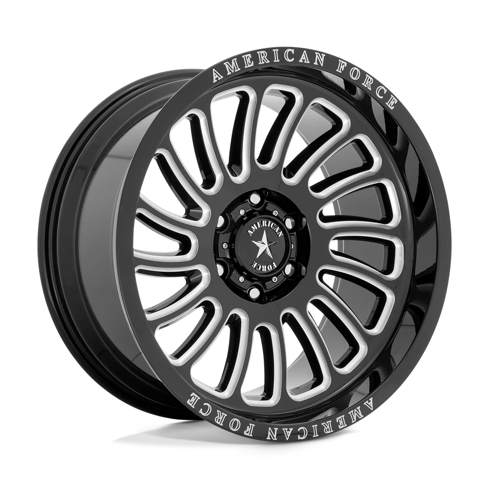 American Force Cast AC004 VULCAN 20X10 -18 6X139.7 GLOSS BLACK MILLED