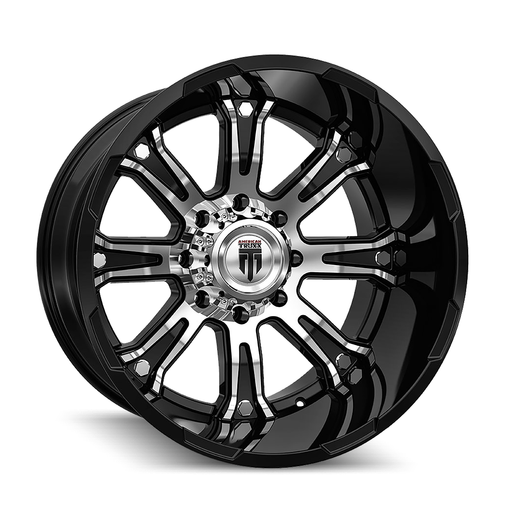 AMERICAN TRUXX BOMB AT154 20x12 -44 6x135 BLACK/MACHINED