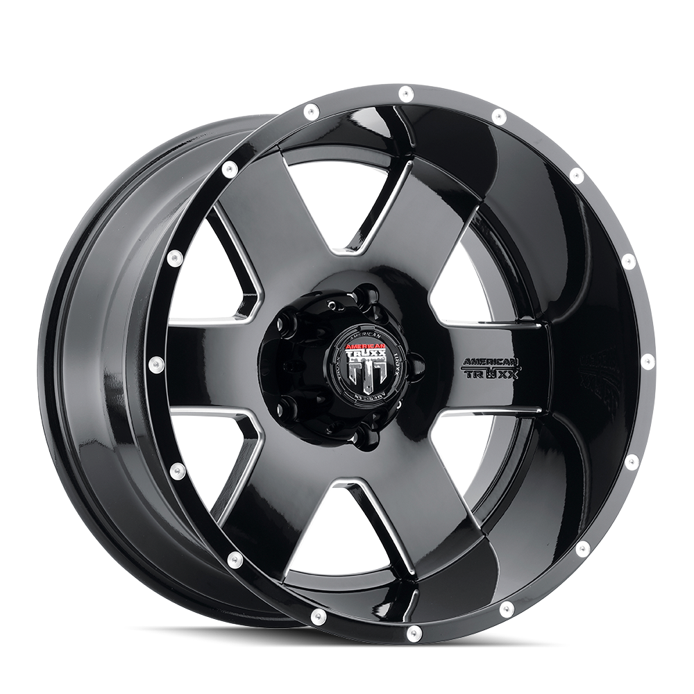 AMERICAN TRUXX ARMOR AT155 20x12 -44 6x135 BLACK/MILLED