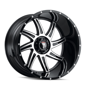 AMERICAN TRUXX VORTEX AT162 24x14 -76 6x135 BLACK/MACHINED