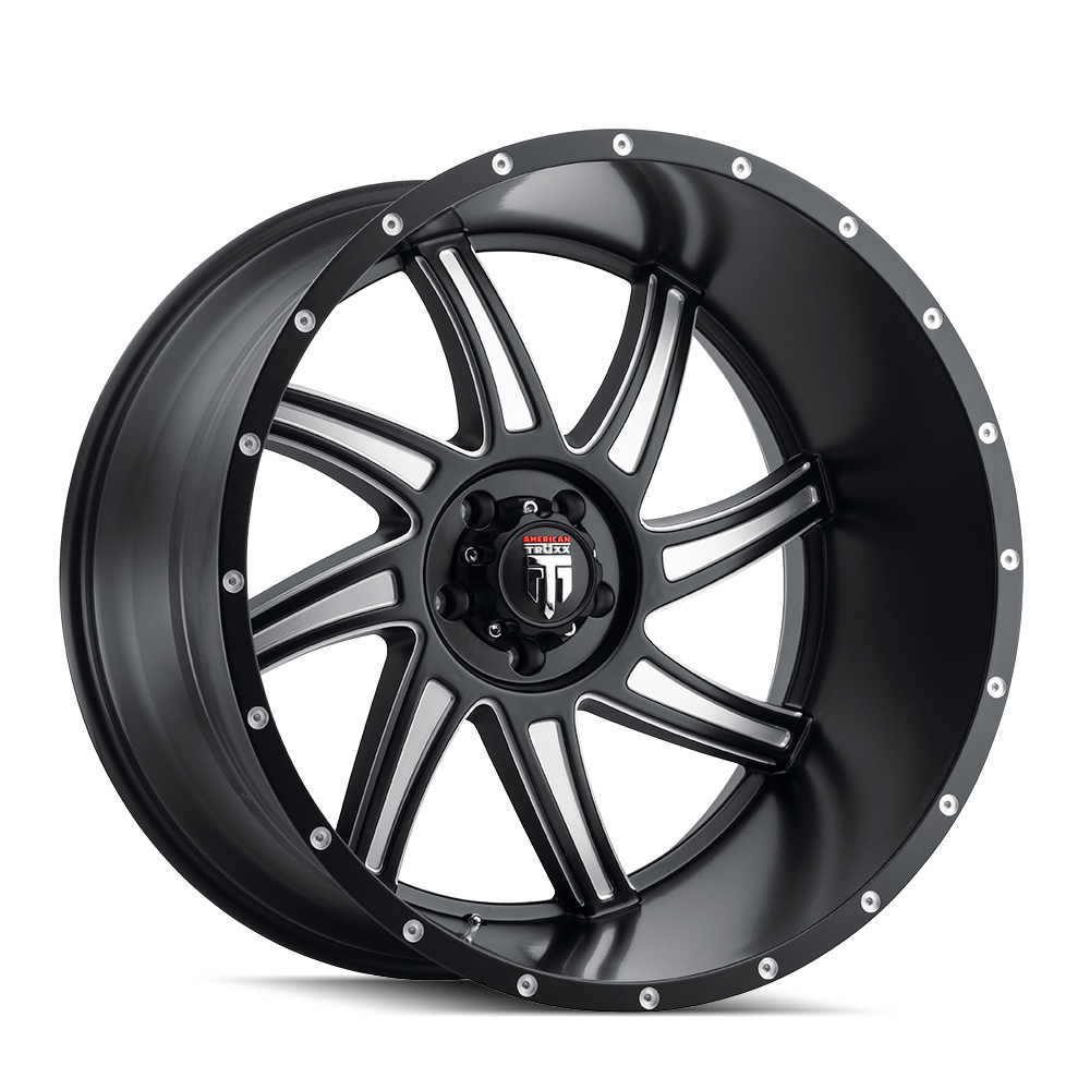 AMERICAN TRUXX VORTEX AT162 20x10 -24 6x135 BLACK/MILLED