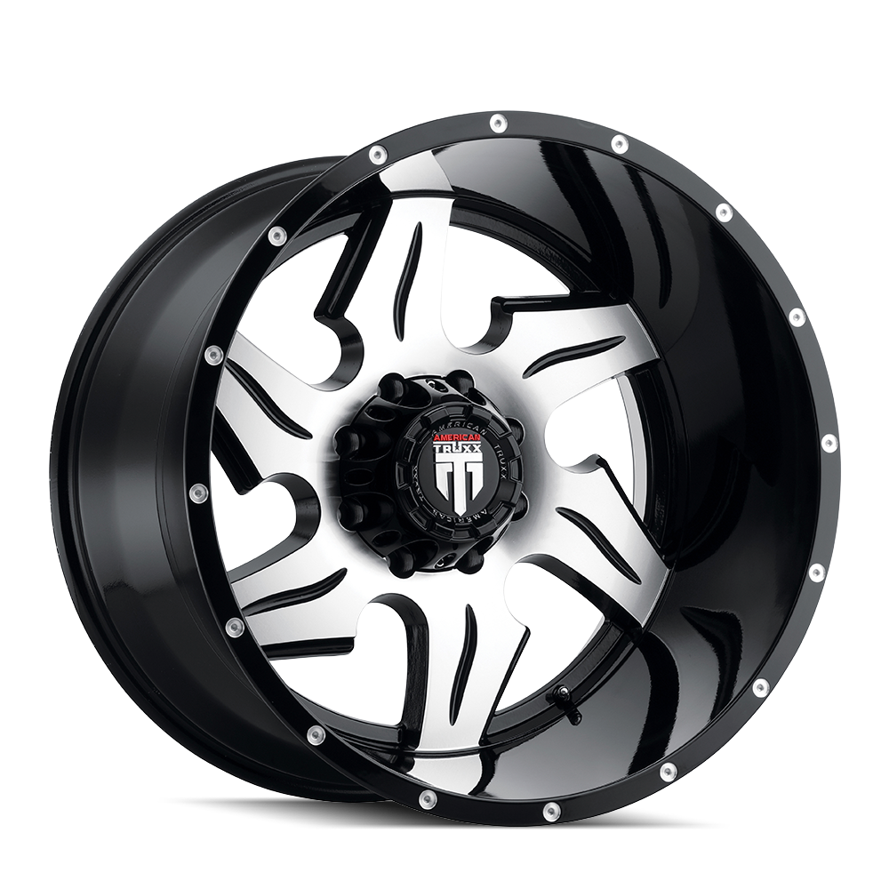 AMERICAN TRUXX NINJA AT163 20x12 -44 6x135 BLACK/MACHINED