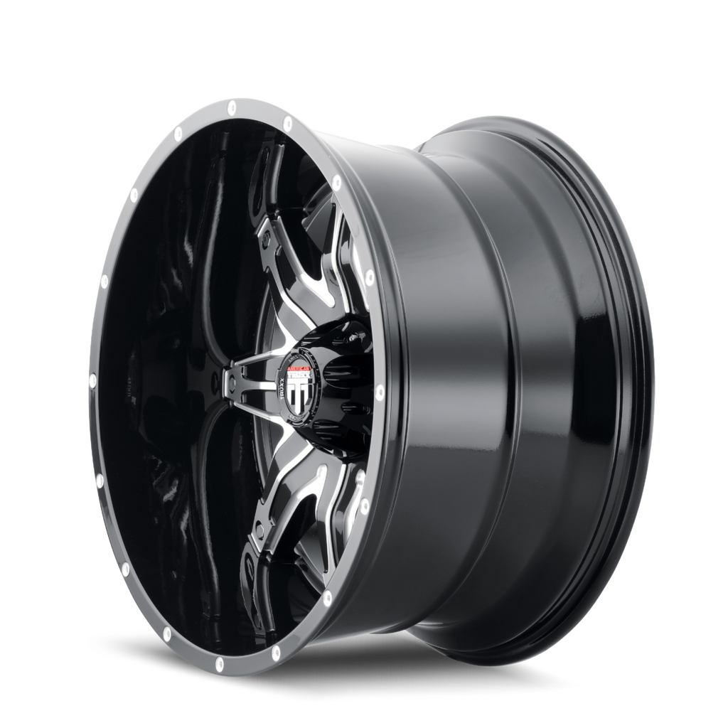 AMERICAN TRUXX LONESTAR AT185 22x12 -44 6x135 BLACK/MACHINED