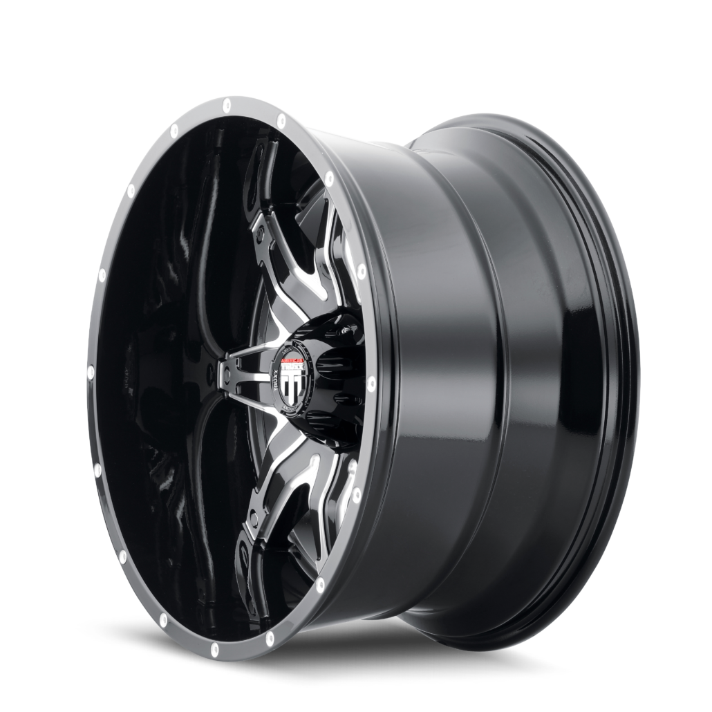 AMERICAN TRUXX LONESTAR AT185 22x12 -44 6x135 BLACK/MACHINED