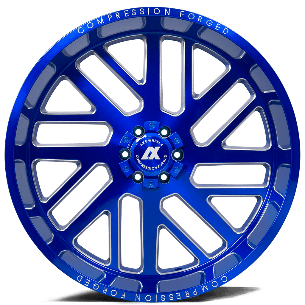 AXE Compression Forged Off-Road AX2.7 24x14 -76 6x135/6x139.7 (6x5.5) Candy Blue