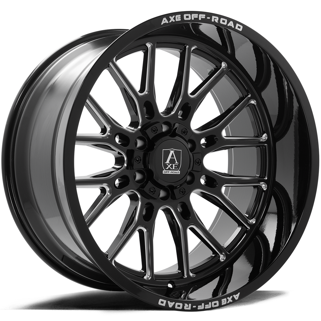 AXE ATLAS 26X12 -44 6x135/139 GLOSS BLACK MILLED