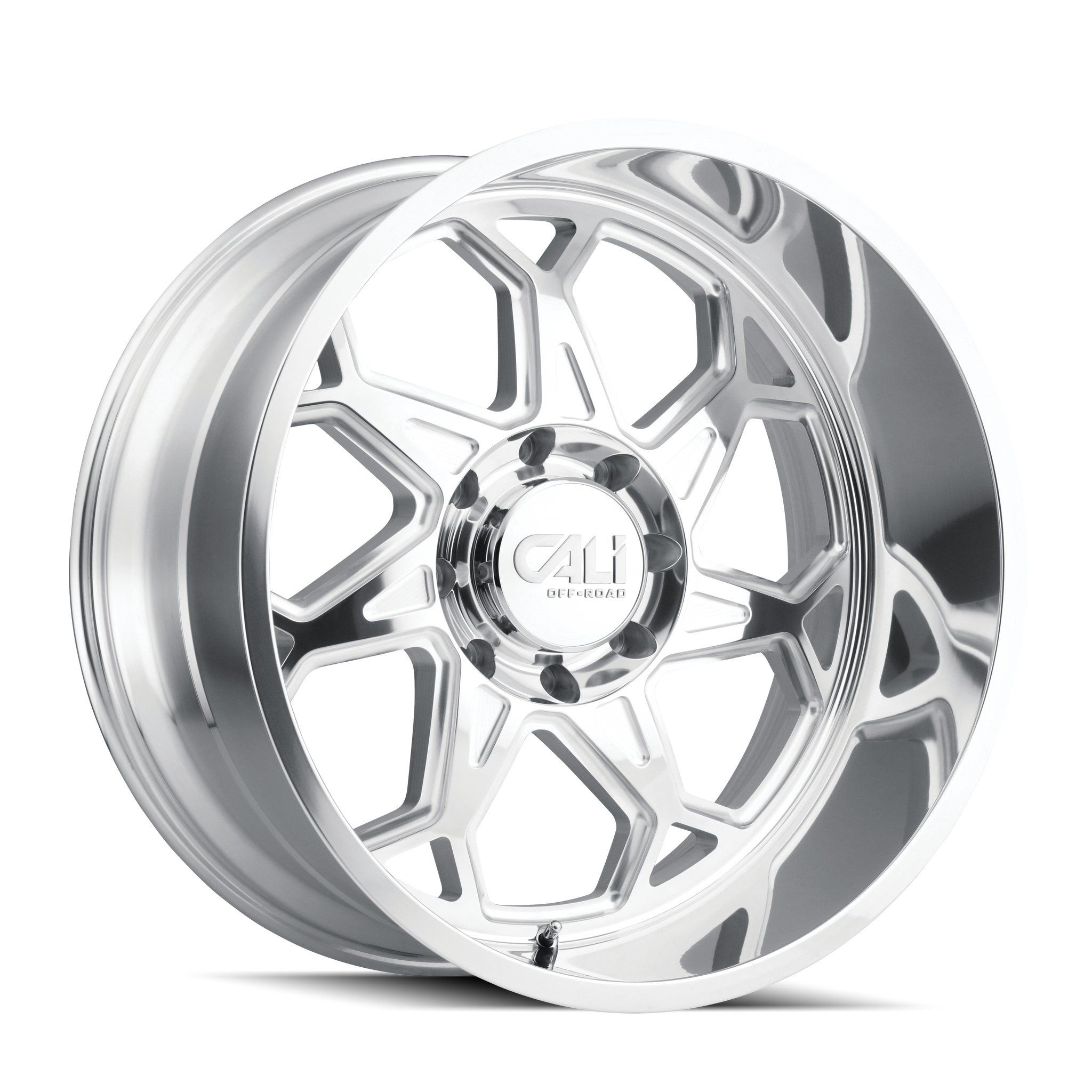 CALI OFF-ROAD SEVENFOLD 9111 24X12 -51MM 8x170 130.8MM POLISHED/MILLED SPOKES