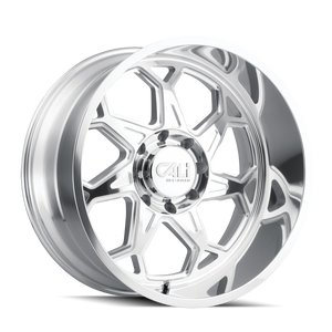 CALI OFF-ROAD SEVENFOLD 9111 24X12 -51MM 8x170 130.8MM POLISHED/MILLED SPOKES