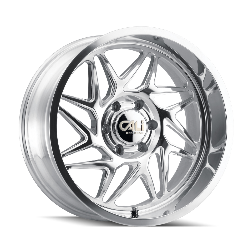 CALI OFF-ROAD GEMINI 9112 20X10 -25MM 6x135 87.1MM POLISHED/MILLED SPOKES
