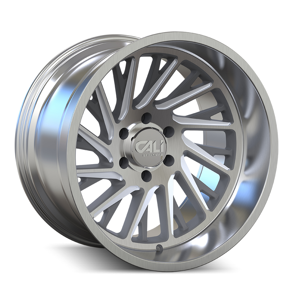 CALI OFF-ROAD PURGE 9114 22X12 -51MM 8x170 125.2MM BRUSHED CLEAR GLOSS