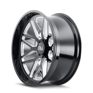 CALI OFF-ROAD INVADER 9115 20X12 -51 6x135 GLOSS BLACK/MILLED SPOKES