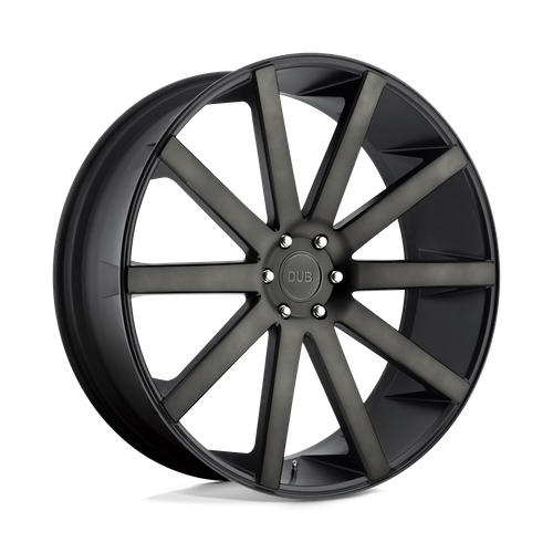 DUB 1PC S121 SHOT CALLA 22X9.5 30 6X139.7/6X5.5 MATTE BLACK DOUBLE DARK TINT