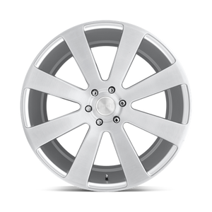 DUB 1PC S213 8-BALL 22X9.5 30 6X139.7/6X5.5 GLOSS SILVER BRUSHED