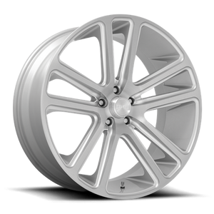 DUB 1PC S257 FLEX 26X10 30 6X135/6X5.3 Gloss Silver Brushed Face