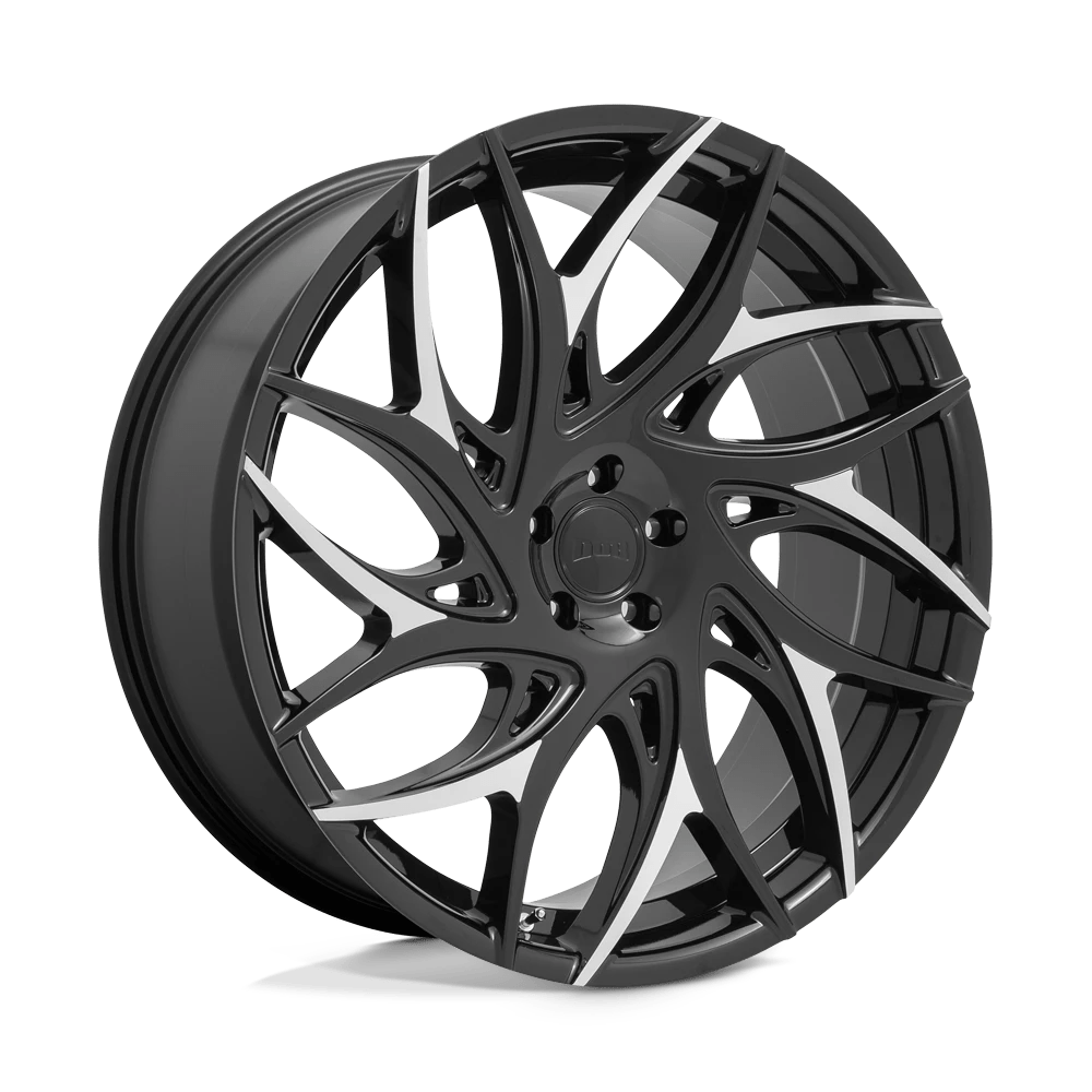 DUB 1PC S259 G.O.A.T. 20X9 35 5X127/5X5.0 Gloss Black With Machined Spokes