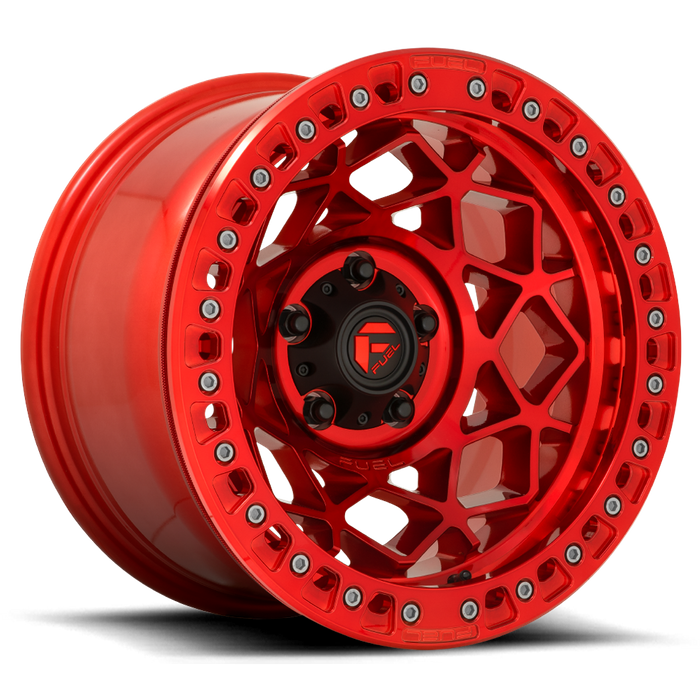 Fuel 1PC D121 UNIT BEADLOCK 17X9 -15 6X135/6X5.3 Candy Red